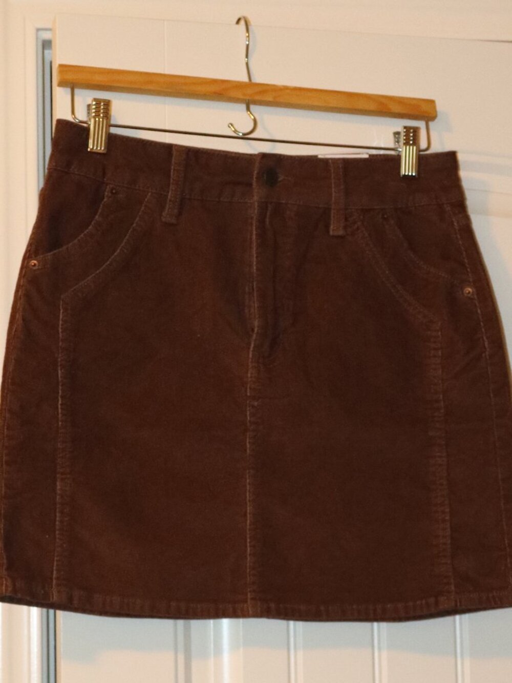 Time and Tru Corduroy Skirt - Sz 8 Brown